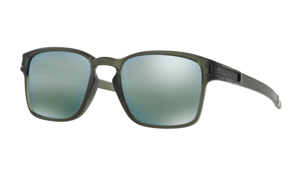 Oakley Latch Sq - Matte Olive Ink / Emerald Iridium - OO9353-08 Zonnebril