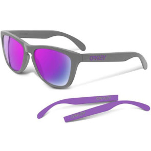 Oakley Frogskins Matte Grey + Purple Violet Iridium 03-220
